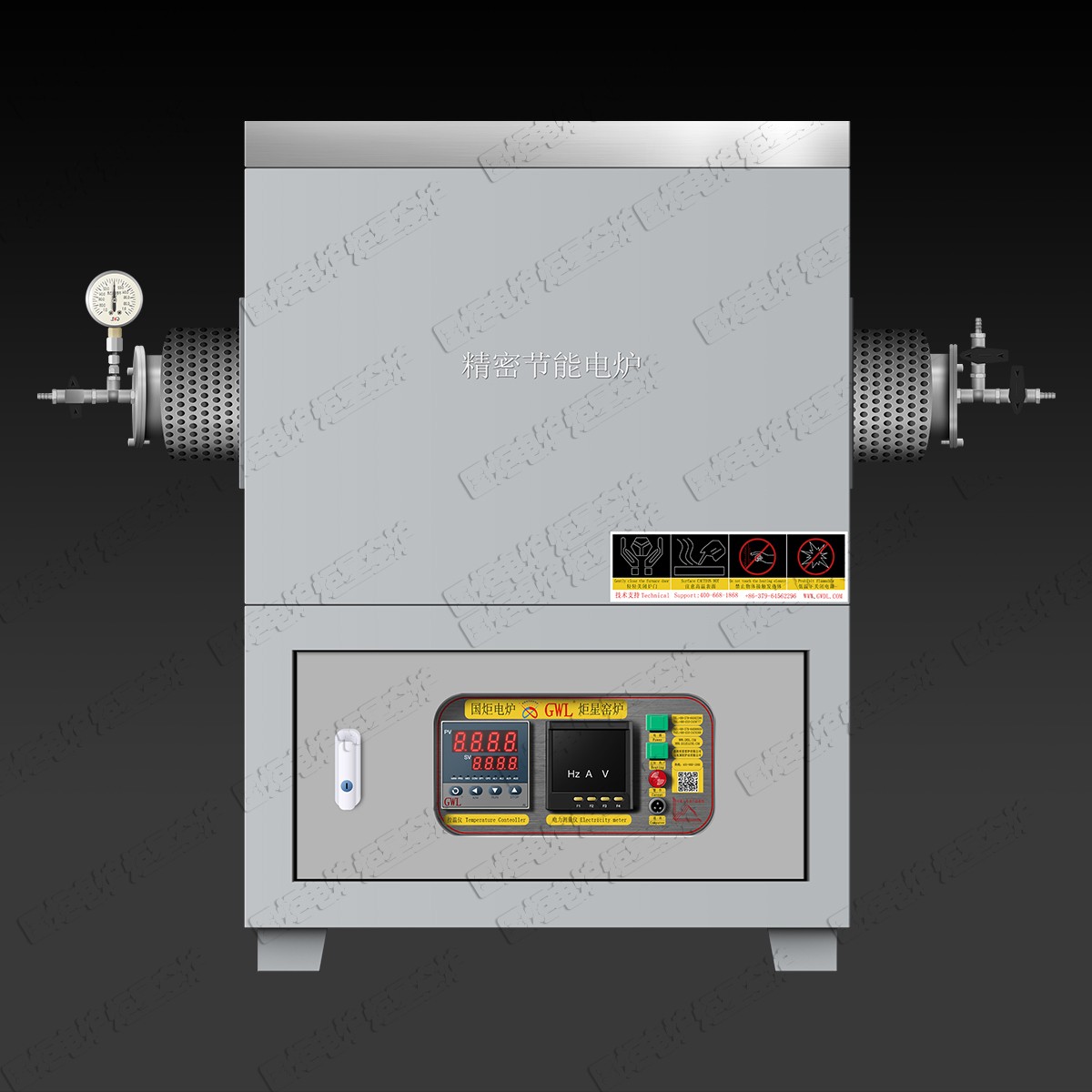 High Temperature Vacuum Atmosphere Tube Furnace With Gas Control Cabinet(GWL-GA)